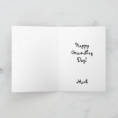 wintersneeuwkikker feestdagen kaart (Binnen)