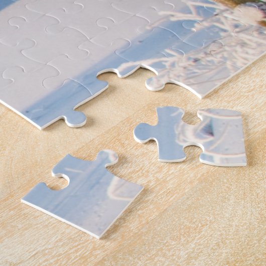 Wintersneeuwlandschap, 1014 stukken Jigzaag Puzzle Legpuzzel (Zijkant)