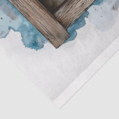 Wintersneeuwlandschap door raam AN2 Decoupage Tissuepapier (Detail)