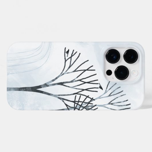 Wintersneeuwlandschapskunst Case-Mate iPhone Case (Achterkant (horizontaal))