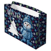 wintersneeuwpop groot cadeauzakje (Achterkant Gekanteld)