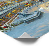 Wintersneeuwposter Poster (Hoek)