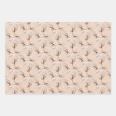 wintersneeuwruggengraat Waterverf met handbeschild Inpakpapier Vel (Voorkant 3)