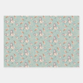 wintersneeuwruggengraat Waterverf met handbeschild Inpakpapier Vel (Voorkant 2)