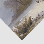 Wintersneeuwschoeisel met Bos met ride Tissuepapier (Detail)