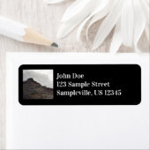 Wintersneeuwstrepen Etiket (Insitu)