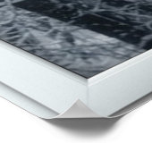 wintersneeuwval met een Uitzicht Poster (Hoek)