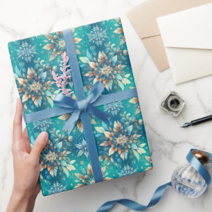 Wintersneeuwvlokken Cadeaupapier