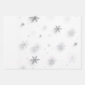 Wintersneeuwvlokken Inpakpapier Vel (Voorkant)