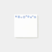 Wintersneeuwvlokken na de beurs post-it® notes (Voorkant)