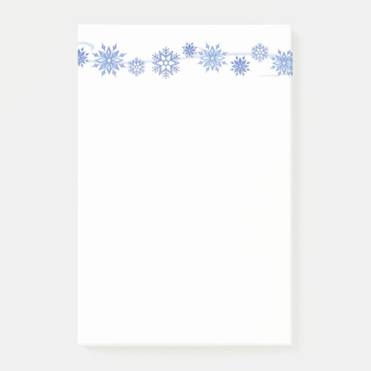 Wintersneeuwvlokken na de beurs post-it® notes (Voorkant)