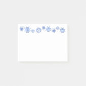 Wintersneeuwvlokken na de beurs post-it® notes (Voorkant)
