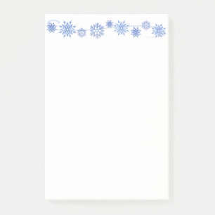 Wintersneeuwvlokken na de beurs post-it® notes
