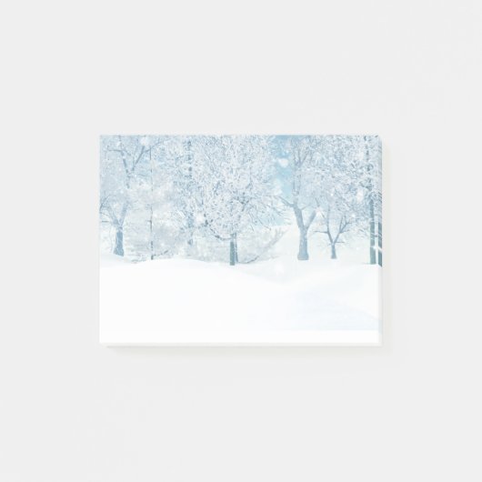 Wintersneeuwvlokken Post-it® Notes (Voorkant)