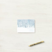 Wintersneeuwvlokken Post-it® Notes (Op bureau)