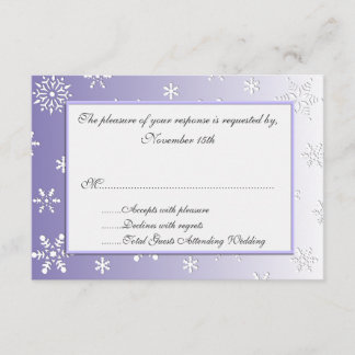 Wintersnowflakes RSVP Kaartje