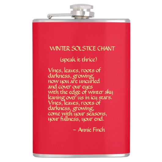 Wintersolstice Chant Flask Heupfles (Voorkant)