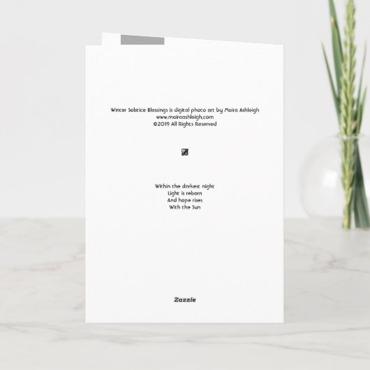Wintersolstice Kaart (Achterkant)