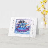 Wintersolstice Kaart (Gele Bloem)