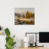 Wintersonsondergang poster (Thuiskantoor)