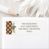 Winterspeldenlabel op persoonlijk adres etiket (Insitu)