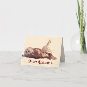 Winterspelen in de sneeuw feestdagen kaart