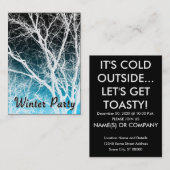 winterspookboom visitekaartje (Voorkant / Achterkant)