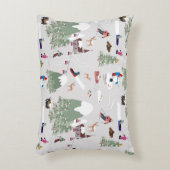 Wintersport Berg Skipistes Landschap Accent Kussen (Voorkant(Verticaal))