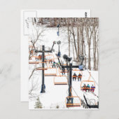 Wintersport Briefkaart (Voorkant / Achterkant)