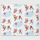 Wintersport  cadeaupapier (Vlak)