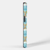 Wintersport Damast Case-Mate iPhone Case (Achterkant / Rechts)