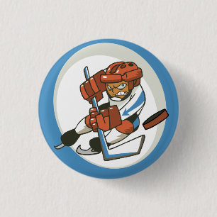Wintersport Hockey Flair Button