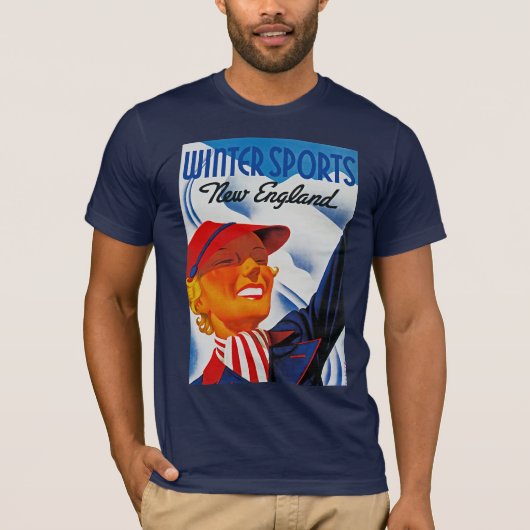 Wintersport in New England T-shirt (Voorkant)