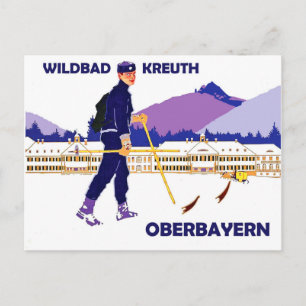 Wintersport in Wildbad - Kreuth, Opper-Beieren Briefkaart