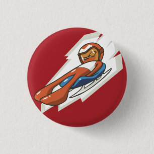 Wintersport Luge Flair Button