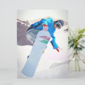 Wintersport_ platte Kaart (Staand voorkant)