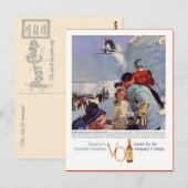  wintersport, reclame voor Seagram Briefkaart (Voorkant / Achterkant)