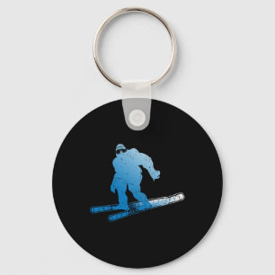 Wintersport Sasquatch Ski Cryptid Cryptozoölogie Sleutelhanger