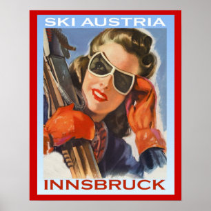 wintersport Ski Austria, Innsbruck Poster