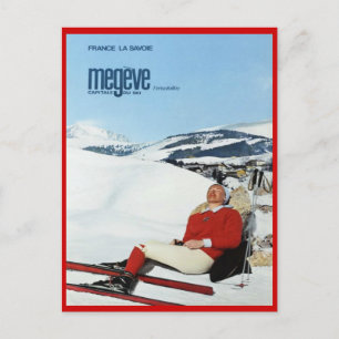  Wintersport, Ski Frankrijk, Savoie, Megeve Briefkaart