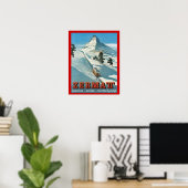  Wintersport, Ski Zwitserland, Zermatt Poster (Thuiskantoor)