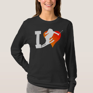 Wintersport Skiën Freestyle Skiërs T-shirt