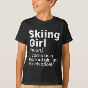 Wintersport Skisport Meisjes Grappige Definitie Sp T-shirt