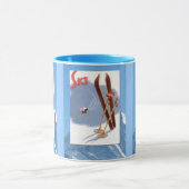 Wintersport - skisporten mok (Midden)