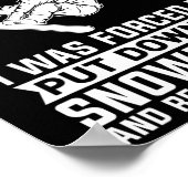 Wintersport - Snowboard Snowboarder Poster (Hoek)