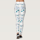 Wintersport Vakantie Fun Pattern Leggings (Achterkant)