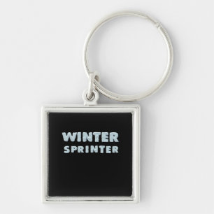 Wintersporten - Winter Sprinter - Skishirt Sleutelhanger