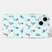 Wintersportpatroon Case-Mate iPhone Case (Achterkant (horizontaal))