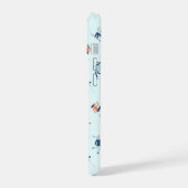 Wintersportpatroon iPhone 15 Hoesje (Linkerkant)