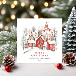 Winterstad Kerst Bedrijf Feestdagenkaart